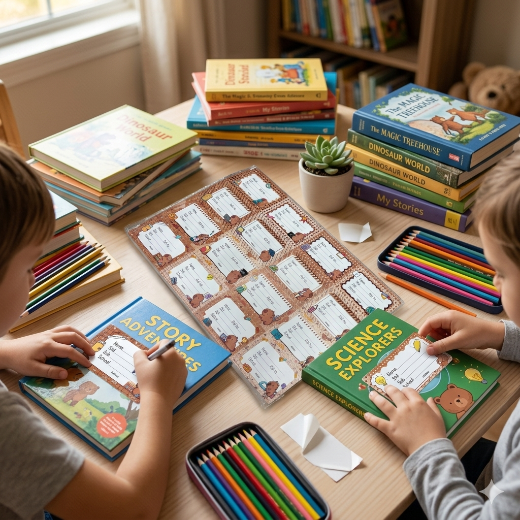 3D Book Label - 16pcs