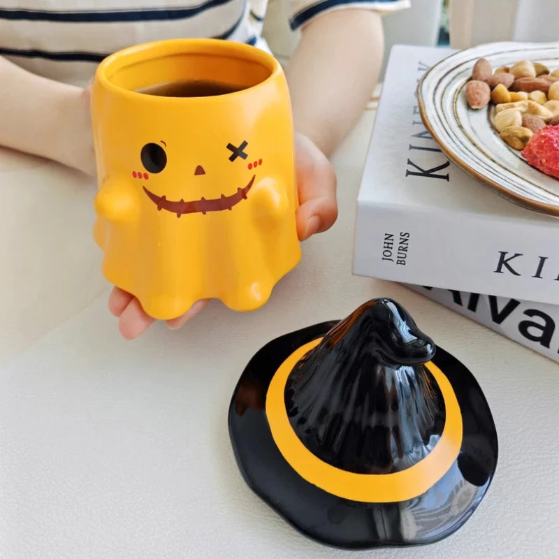 Halloween Ghost Ceramic Mug - 1pc