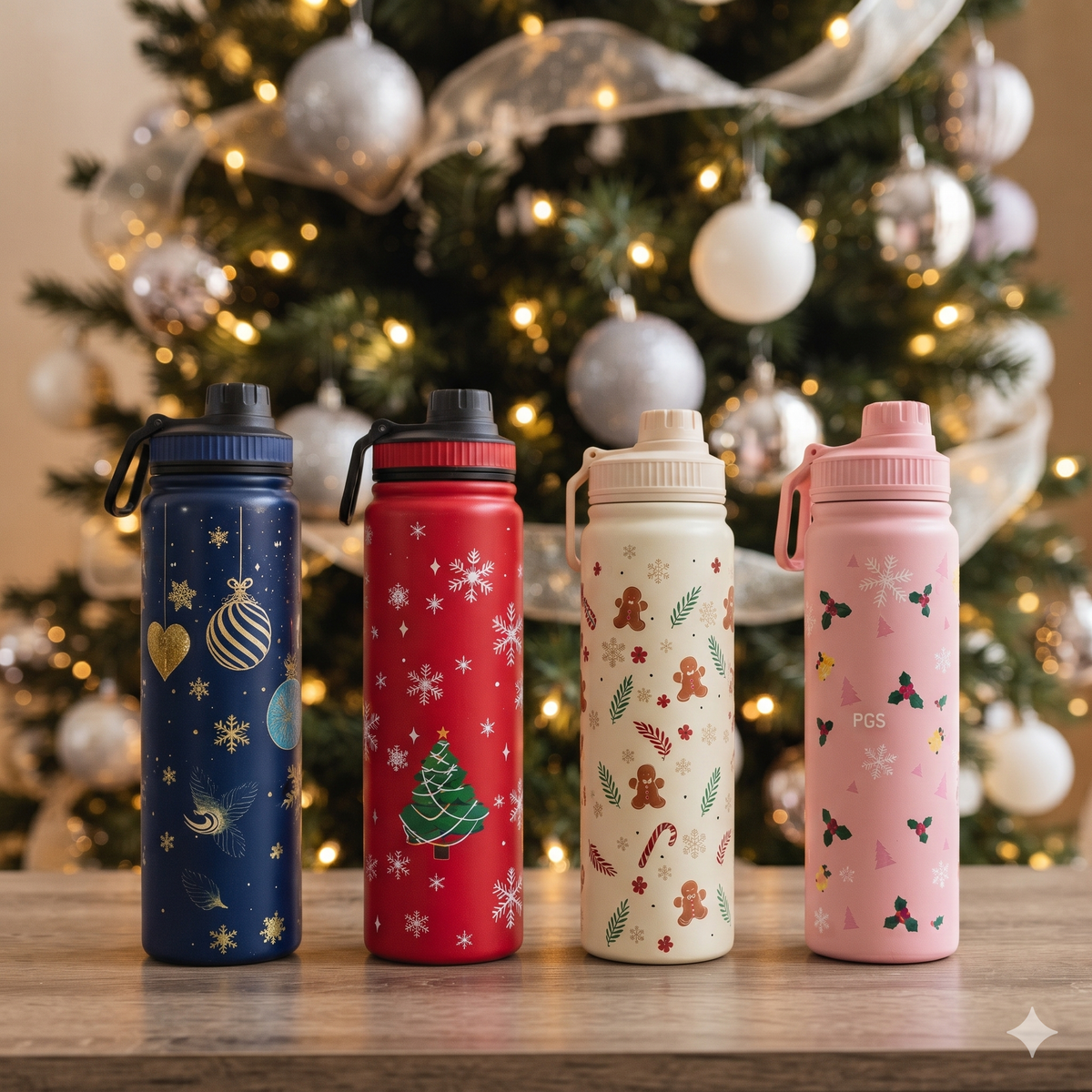 Christmas - 800ml Insulated Bottle