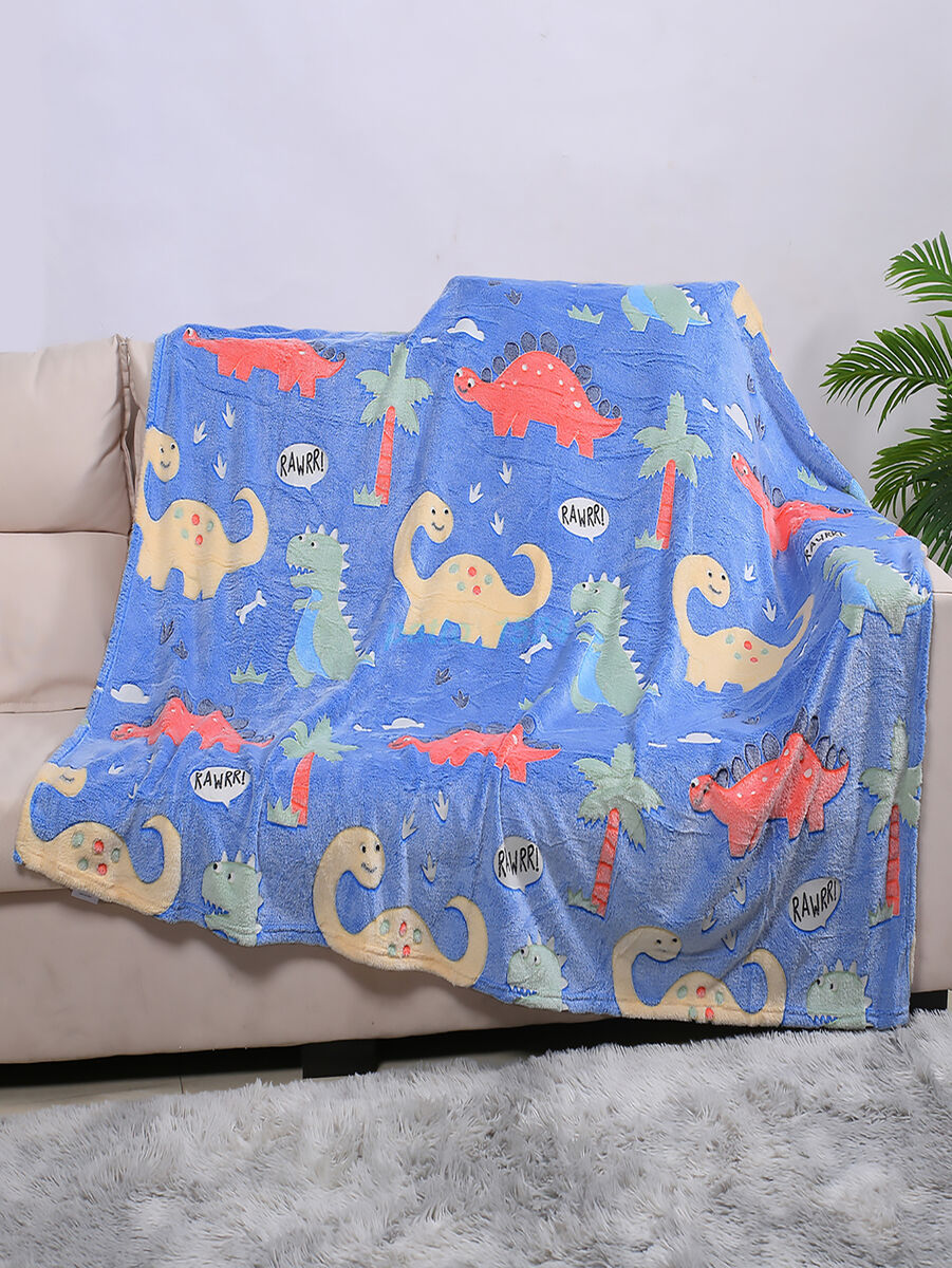 Super Soft Cozy Furry Big Blanket - Glow in The Dark (5ft x 6ft)