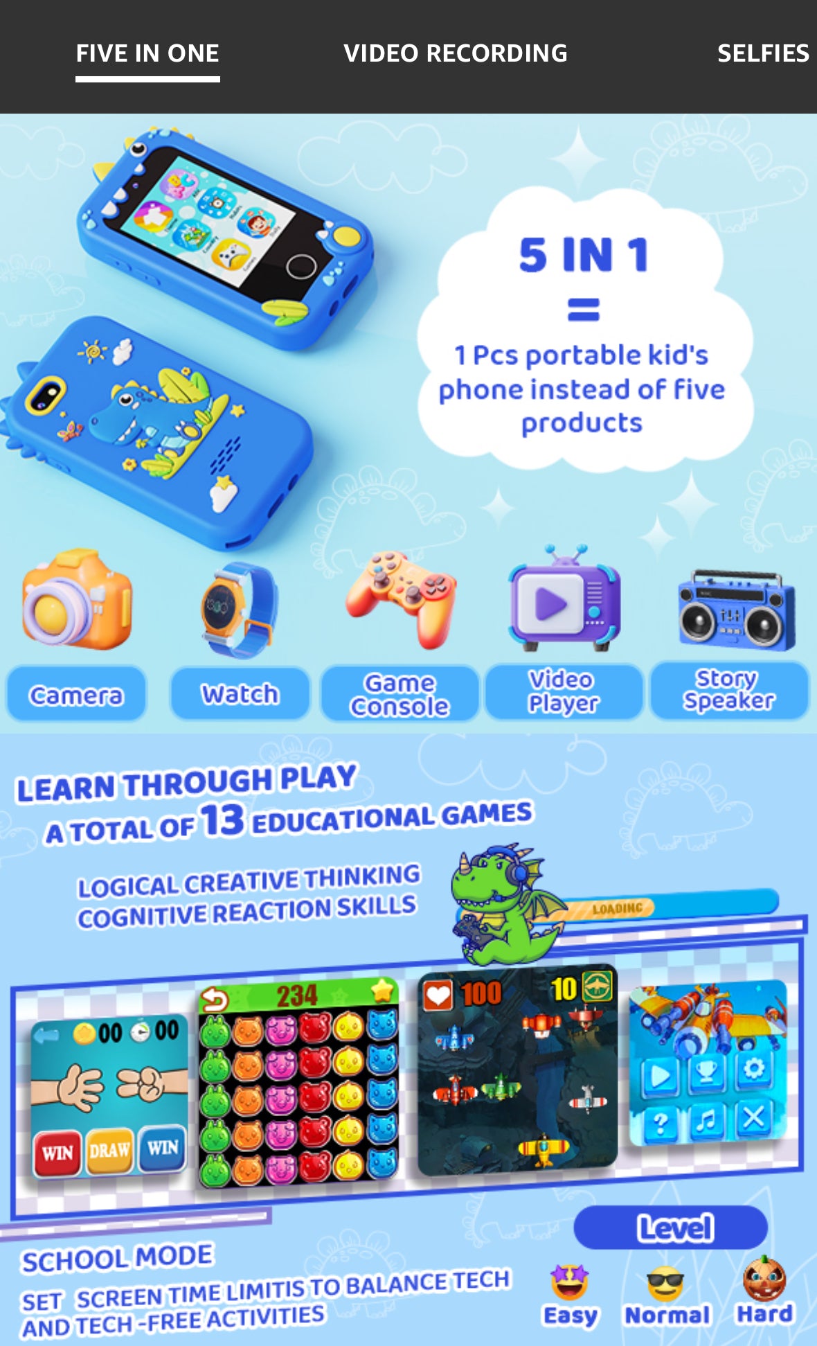 Entertaining Kids - Touch Smartphone/Camera |  Learning