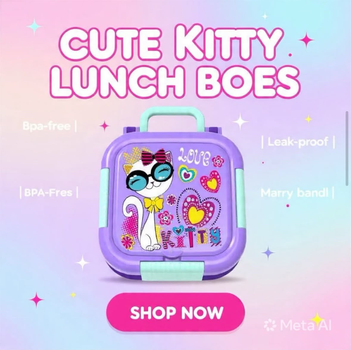 The Croco - 3 Grid Spill Free Mini Lunchbox
