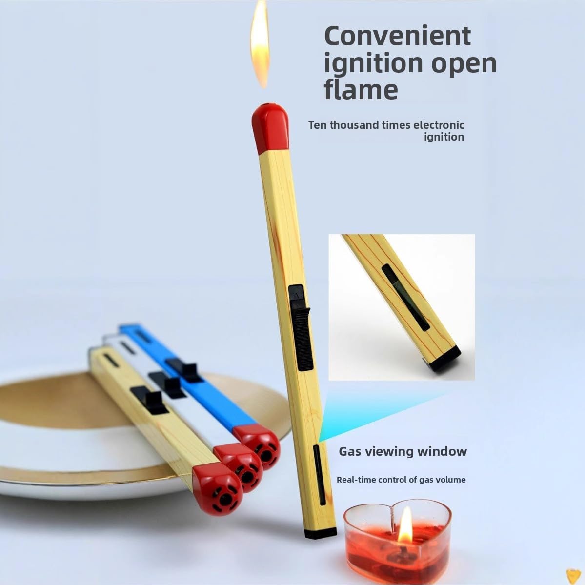 Refillable Match Stick Shape Lighter