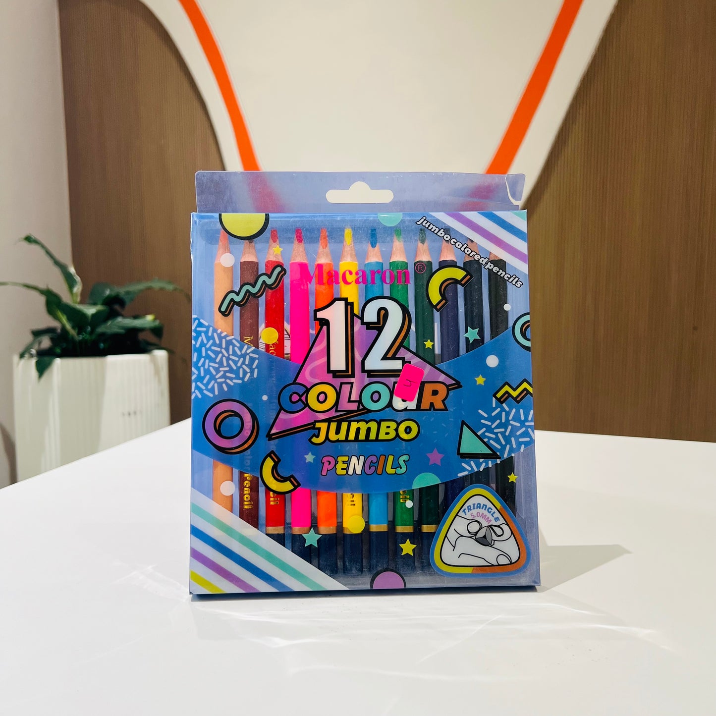 Macaron - 12 Colour Jumbo Pencils