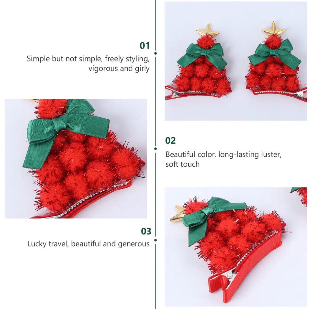 Christmas Tree Hairpins