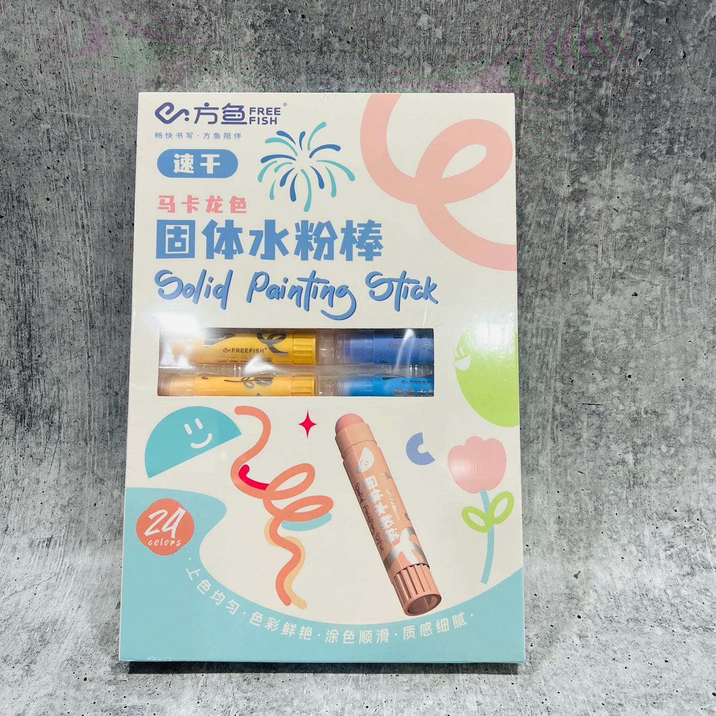 Solid Painting Stick - 24pcs