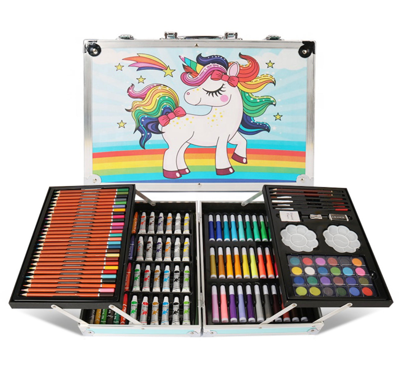 Unicorn Theme 145pcs Art Painting Trunk for Kids & Adults