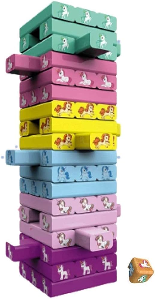 Kids Zenga | 54pcs Wooden Tumbling Blocks