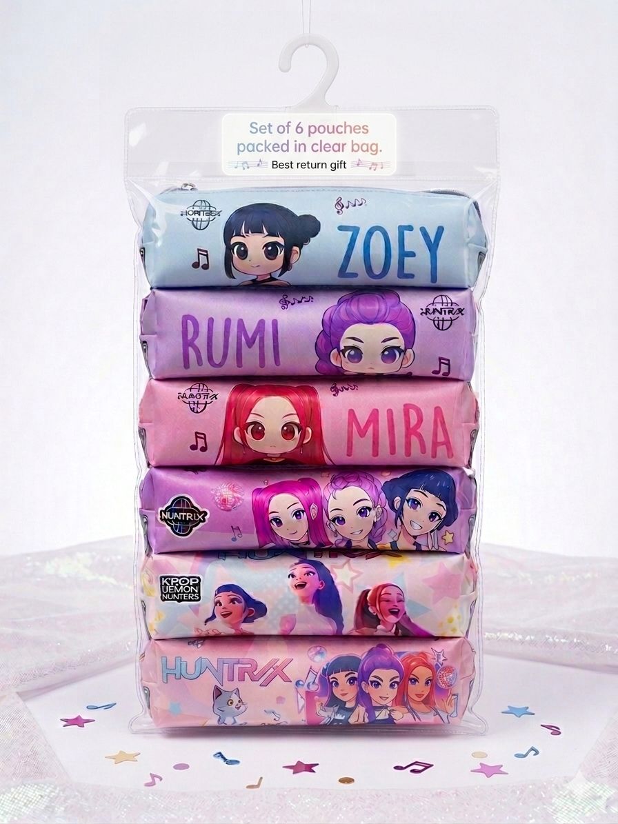 K-Pop - 6pcs Pouch Set