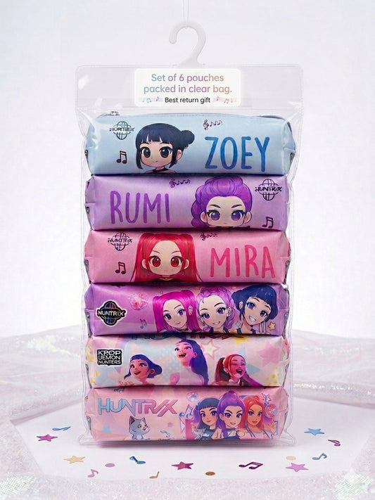 K-Pop - 6pcs Pouch Set