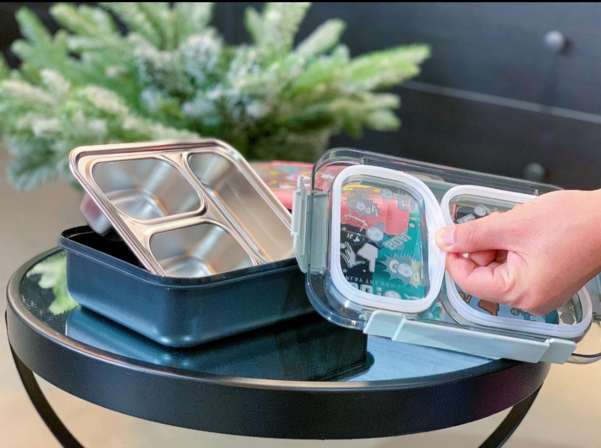 100% Spill Proof 3 Compartments Luxury Lunchbox - 710ml