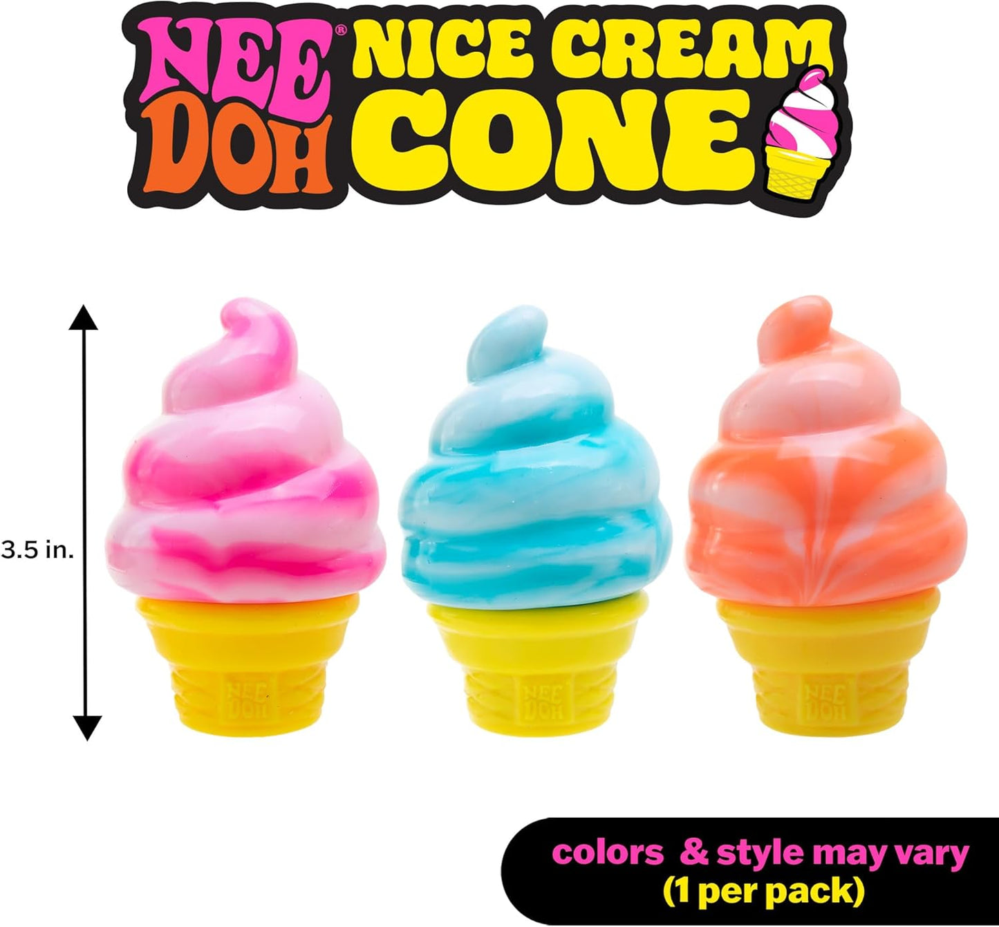 Nee Doh Nice Cream Cone - 1pc