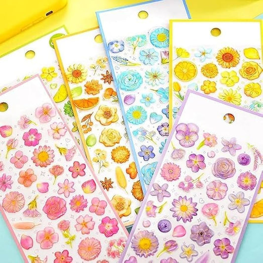 Puffy 3D Flower Stickers