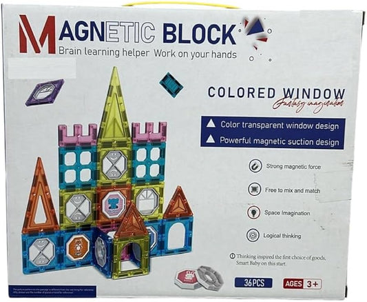 36pcs Magnetic Tiles - STEM | Fun Learn  | Perfect Gift