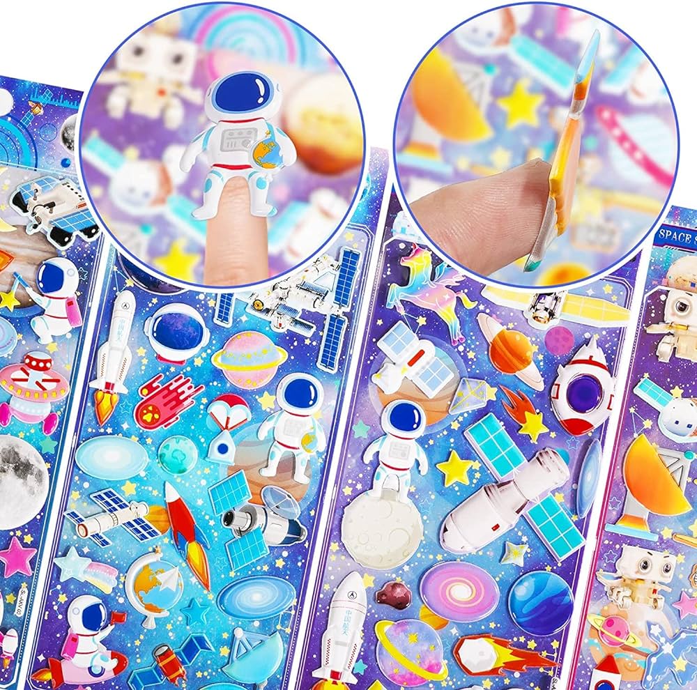 Space - 3D Puffy Stickers