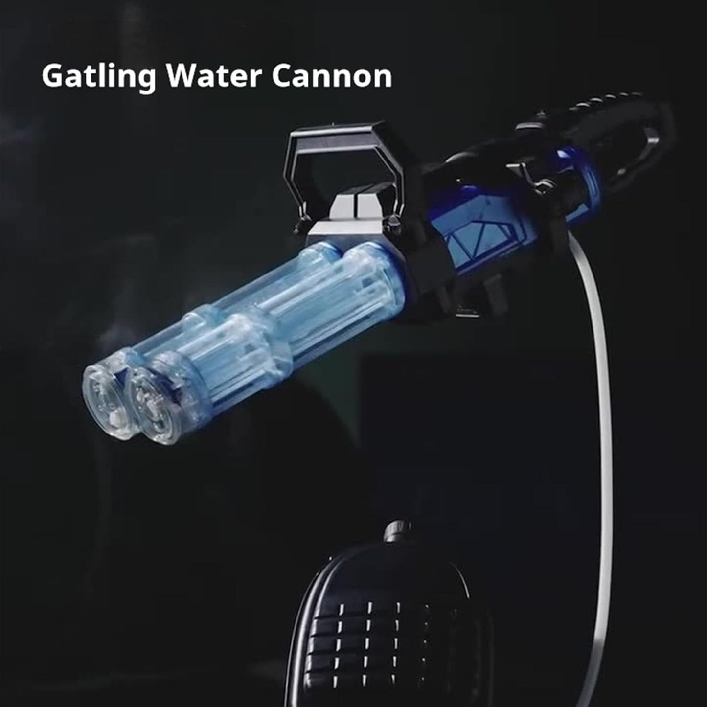 Gatling Fighter - Double Barrel Water Gun with LED Shooting Light