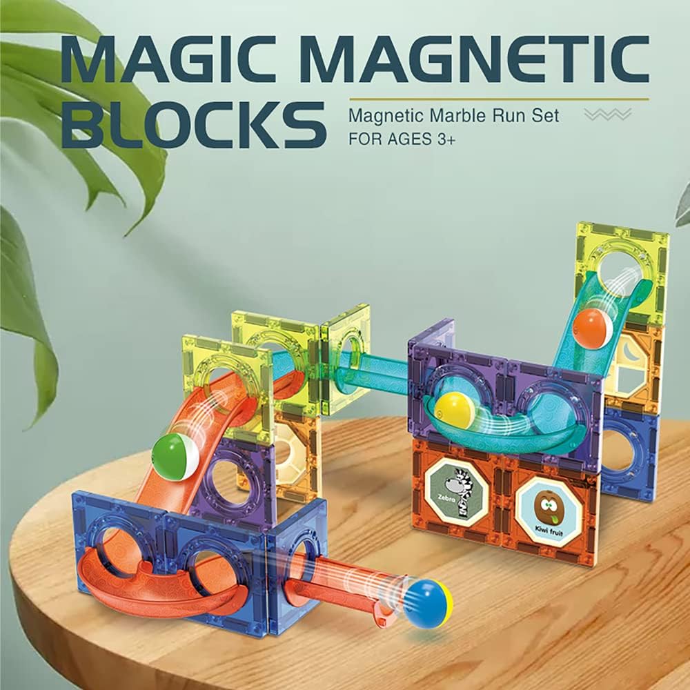 96pcs Magnetic Marble Run Blocks (STEM)