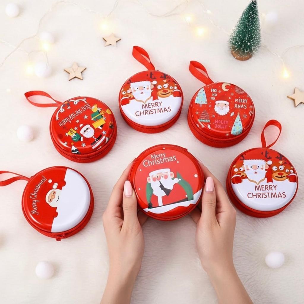 Christmas - Mini Round Coin Pouch | 1pcs