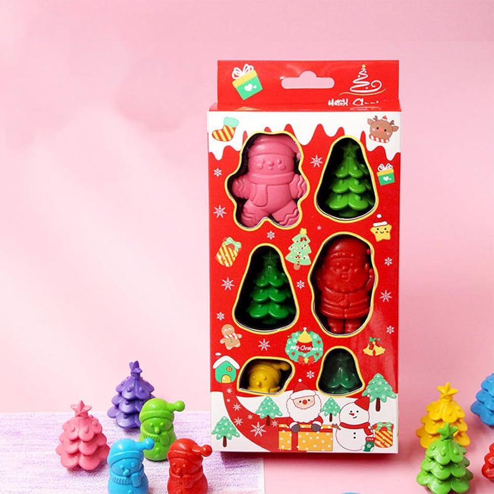Christmas - 6pcs Mini Crayons