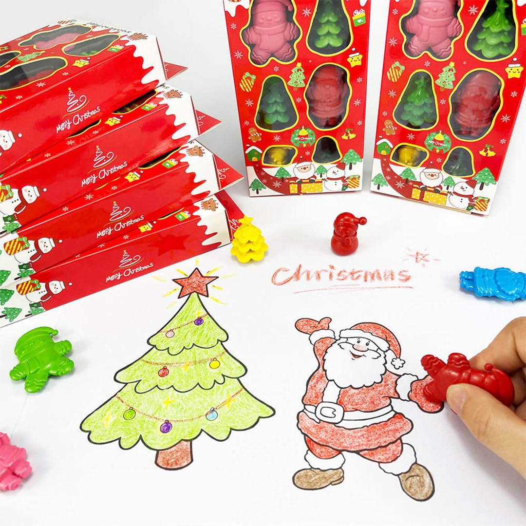 Christmas - 6pcs Mini Crayons