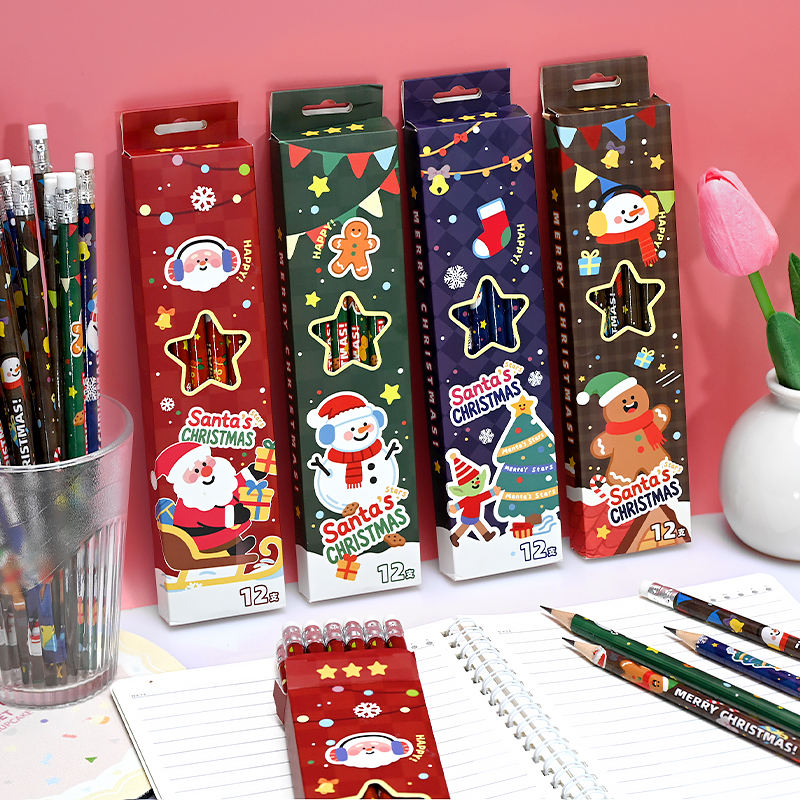 Christmas Pencils - 12pcs