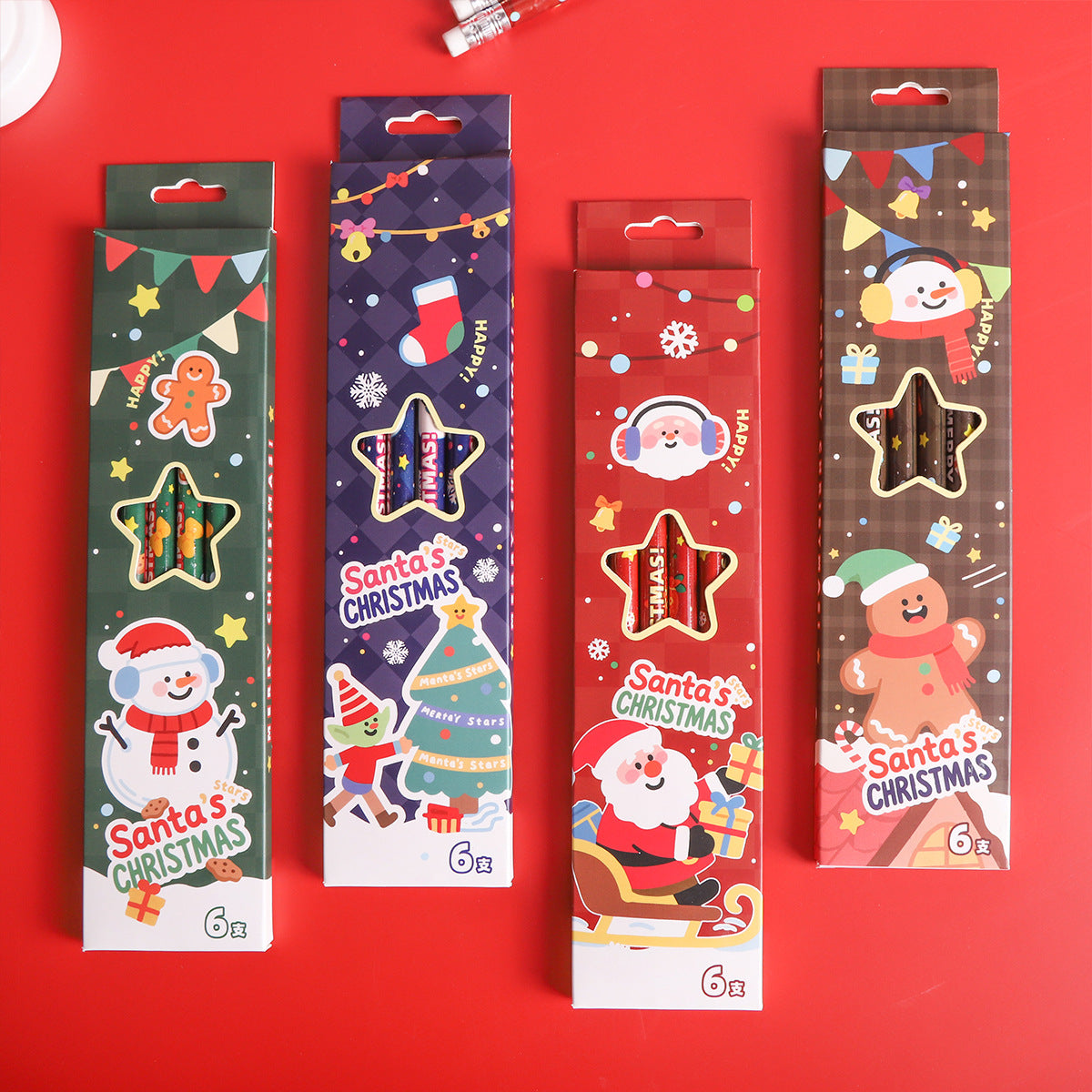 Christmas Pencils - 12pcs