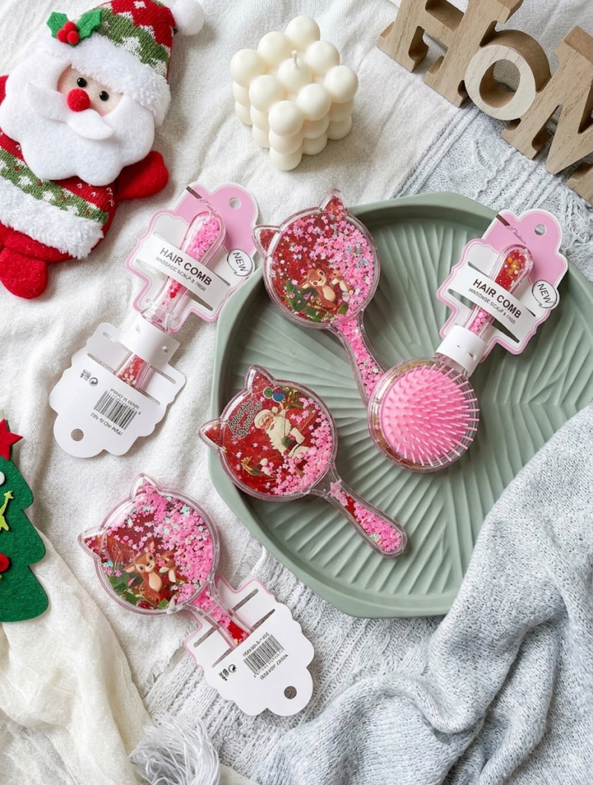 Christmas - Cute Round Cat Comb