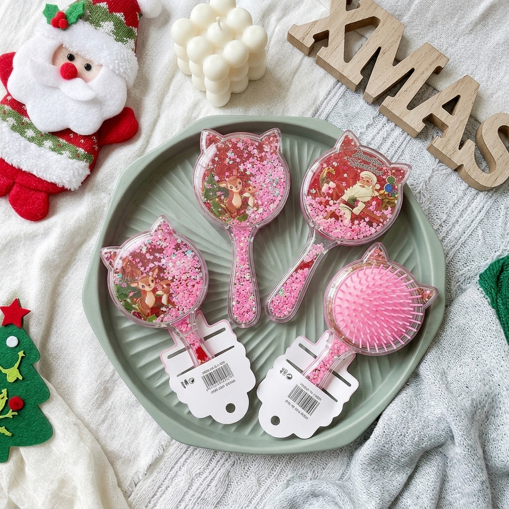 Christmas - Cute Round Cat Comb