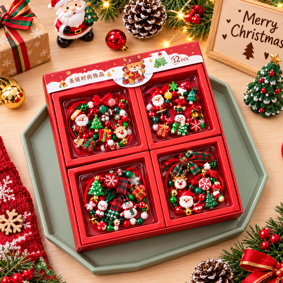 Christmas - Hair accessories & Bracelet Gift Set