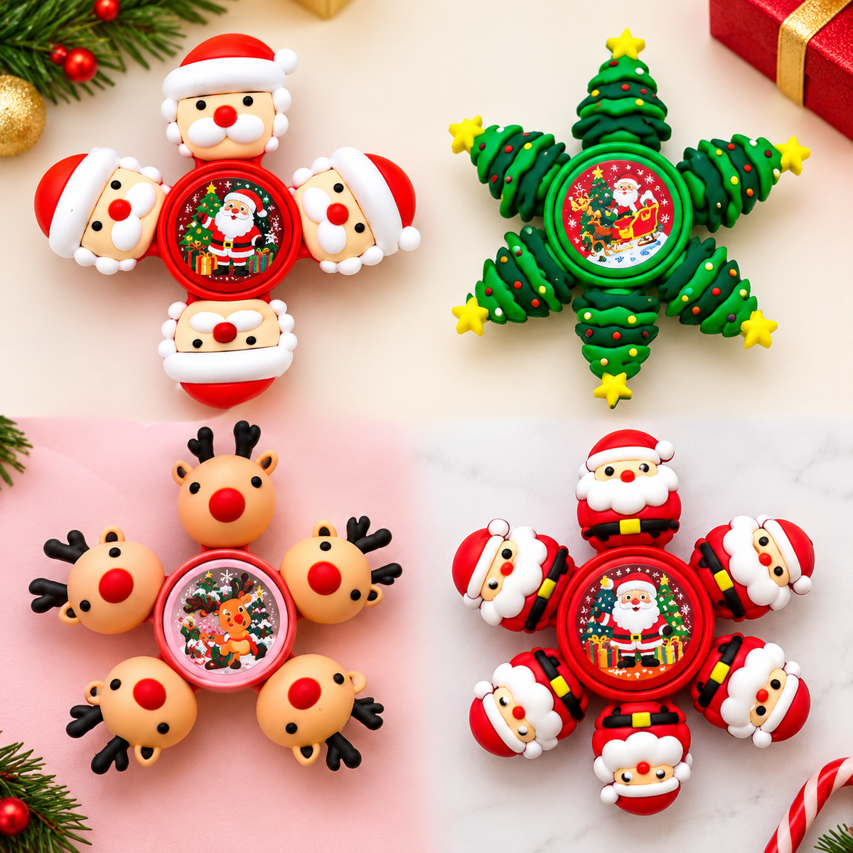 Christmas  - Cute Spinner With Highlighters