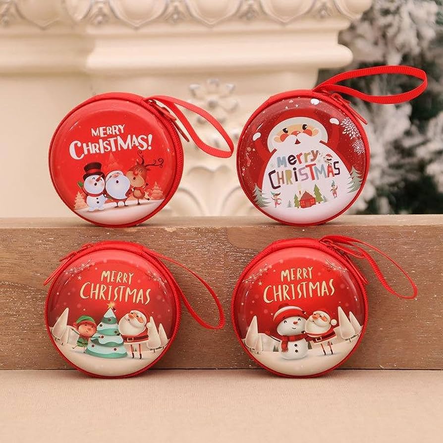 Christmas - Mini Round Coin Pouch | 1pcs