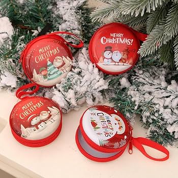 Christmas - Mini Round Coin Pouch | 1pcs