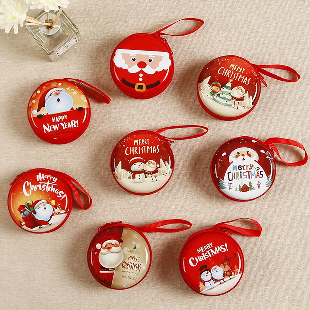Christmas - Mini Round Coin Pouch | 1pcs