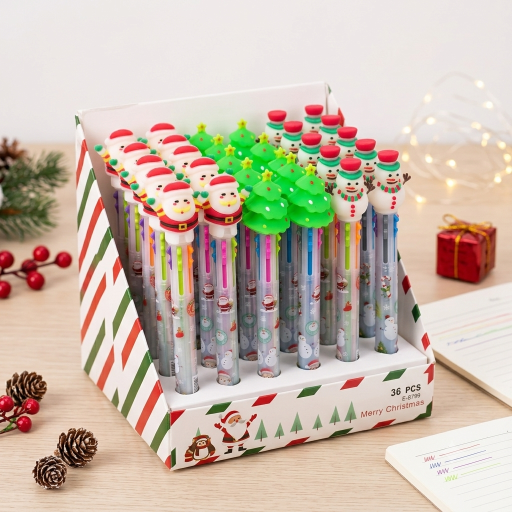Christmas - 6 in 1 Transparent Pen