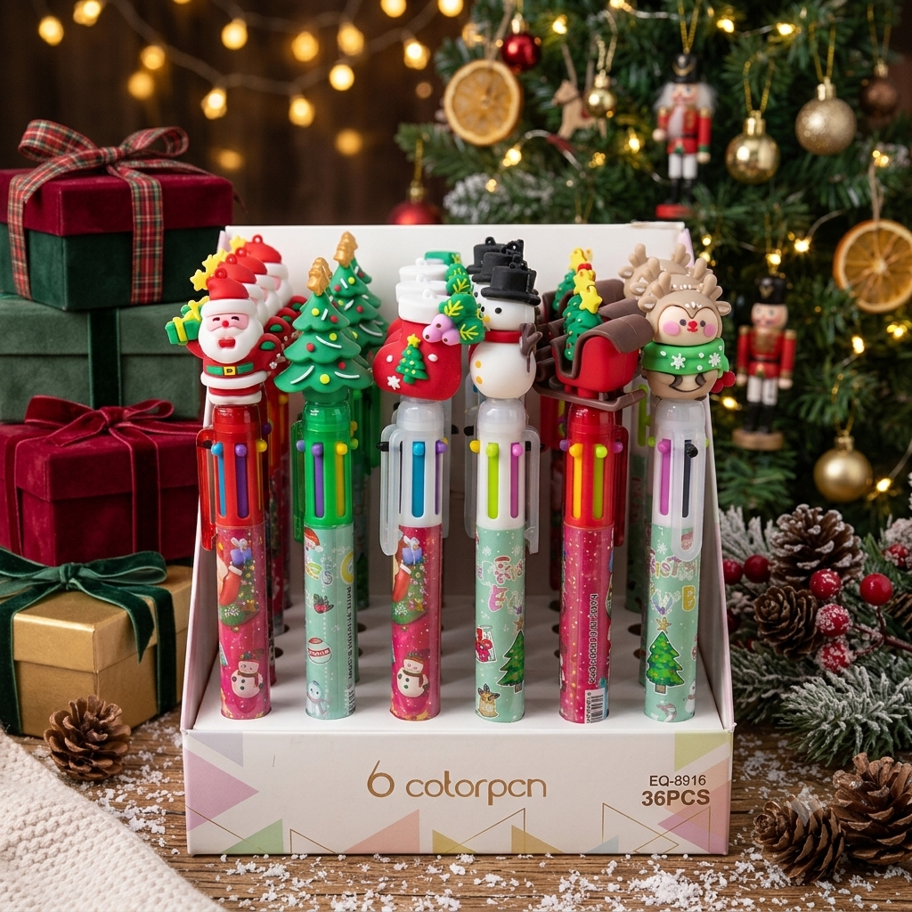 Christmas - 6 in 1 Multi Colour Pen