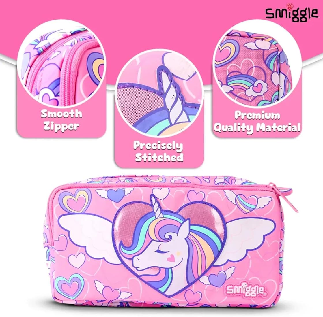 Smiggle - Limitless Pocket Character Pencil Case