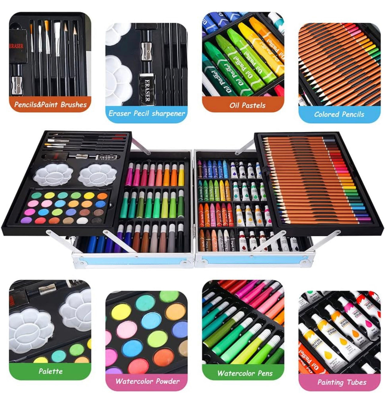 Unicorn Theme 145pcs Art Painting Trunk for Kids & Adults