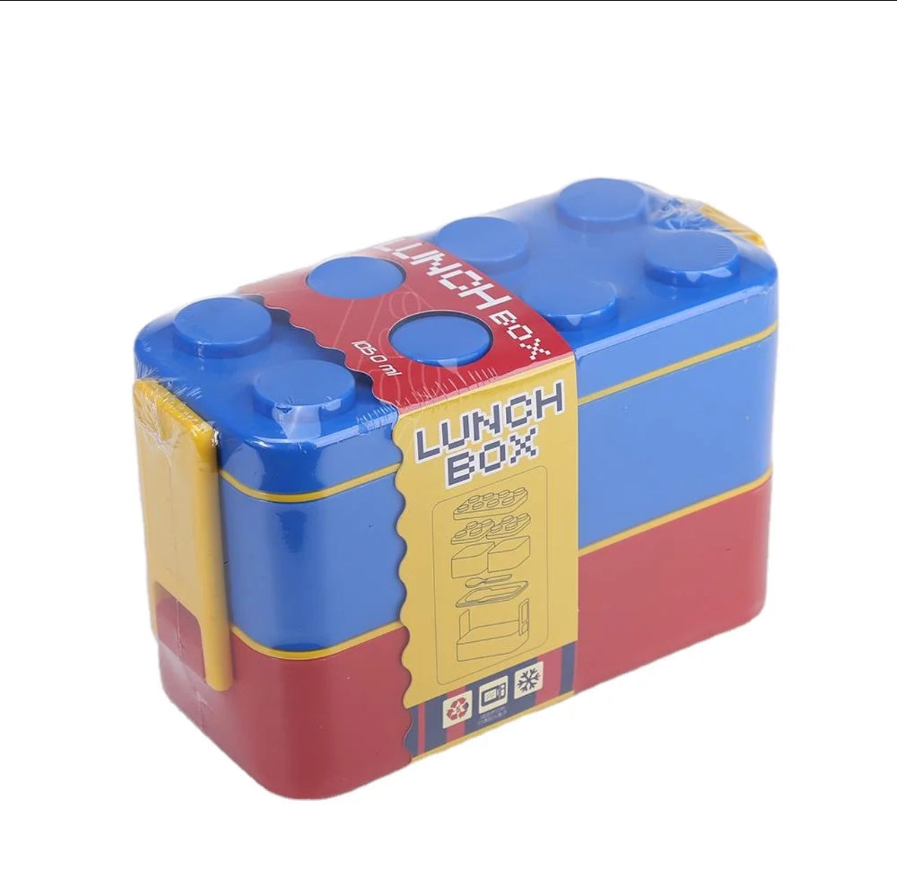 Double Blocks - BPA Free Brick Snackbox | 1100ml