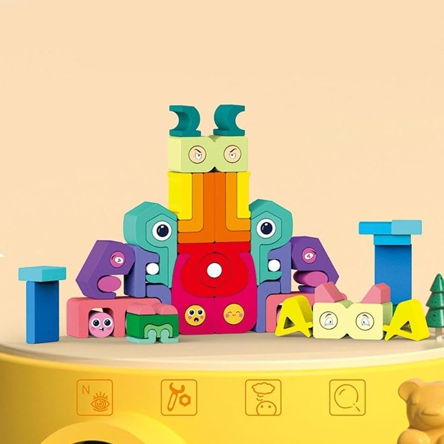 Abstract Creative Building Blocks - Wooden