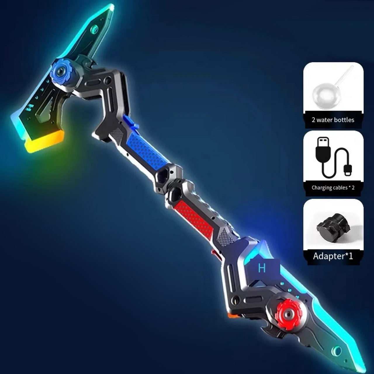 Dual Axe Blade - 7Color Change LED Light-up Blades