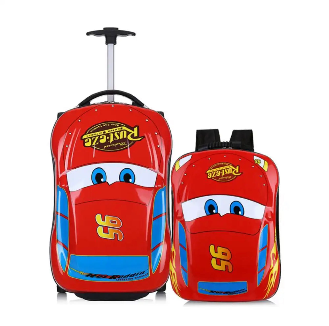 Car-Shaped Trolley Bag with Backpack : Travel in Style