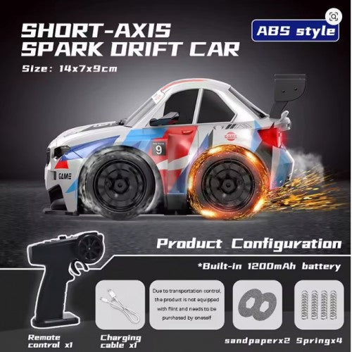 Fire Car - High-Speed RC Drift Car with Sparkling