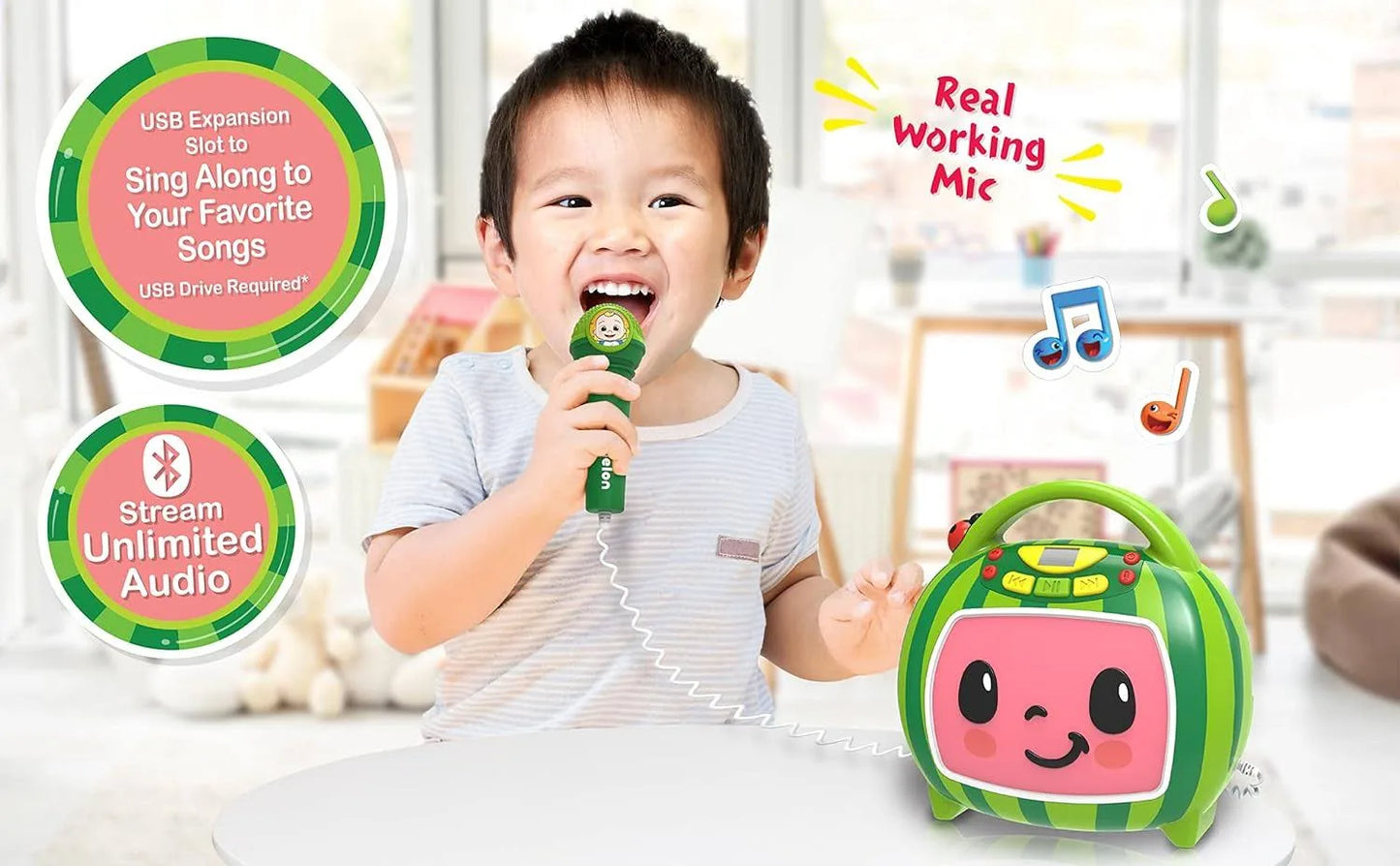 Cocomelon Bluetooth Karaoke Machine