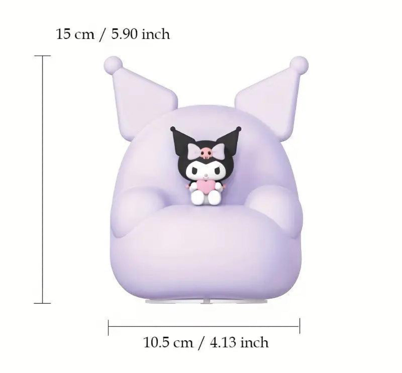 Kuromi on Sofa - Big Silicone Lamp