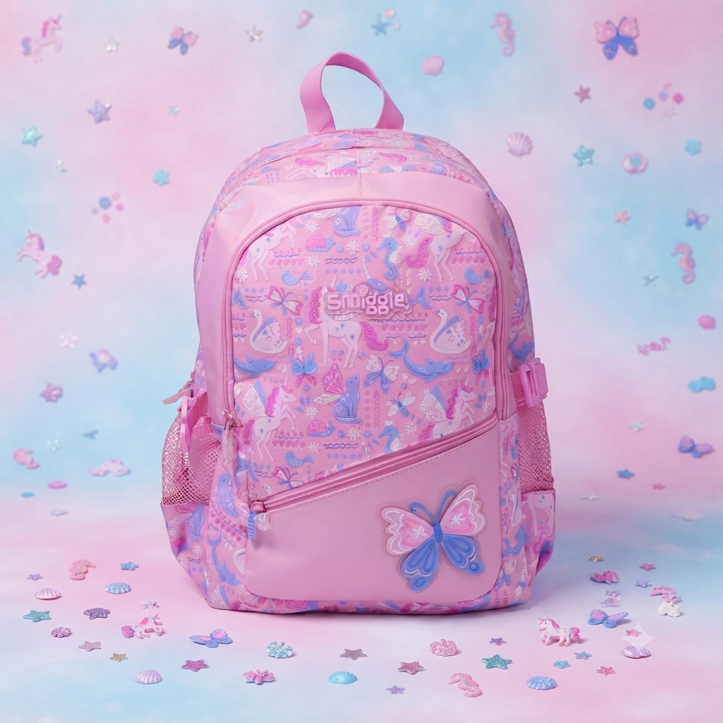 Smiggle 16” - Realm Pink Classic Backpack