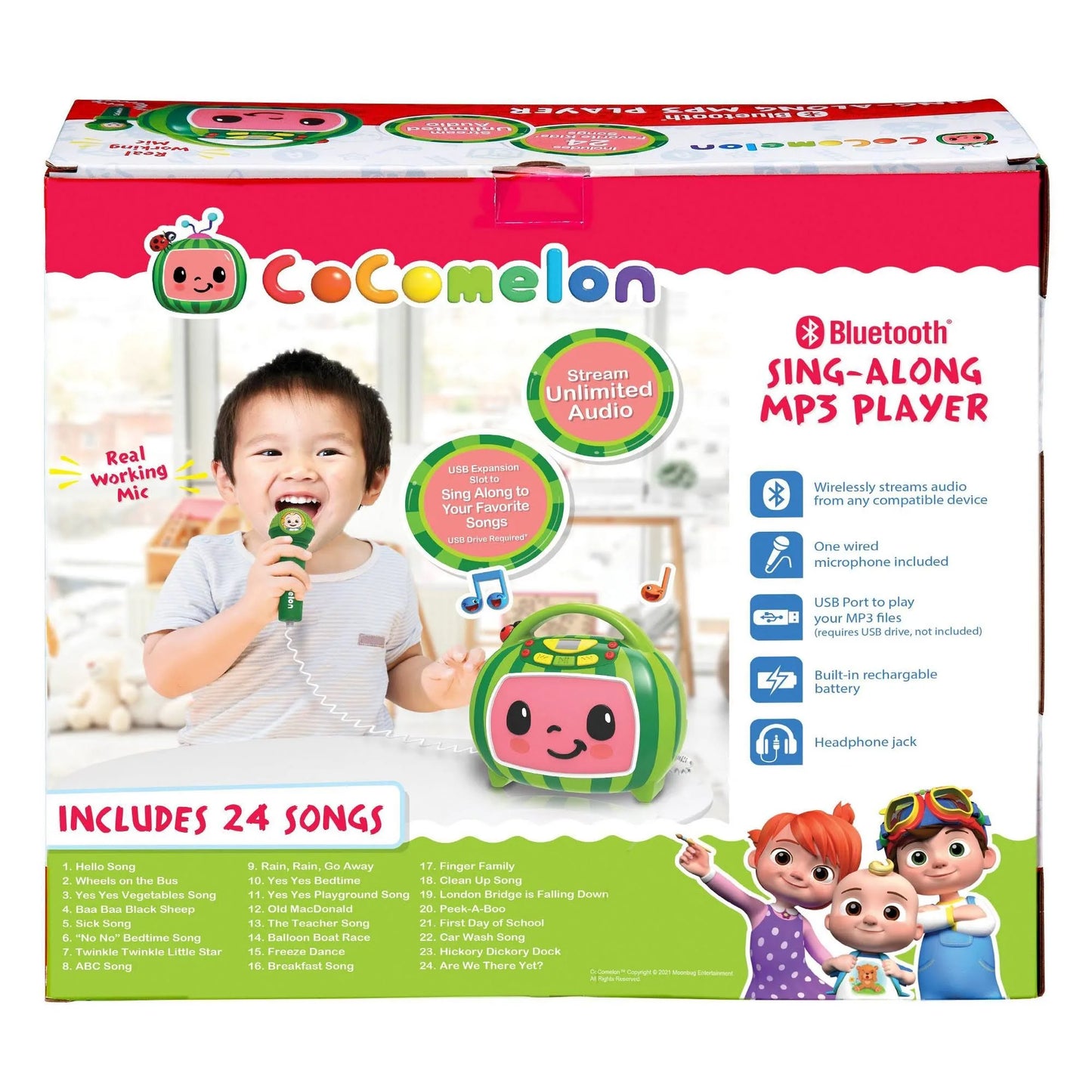 Cocomelon Bluetooth Karaoke Machine