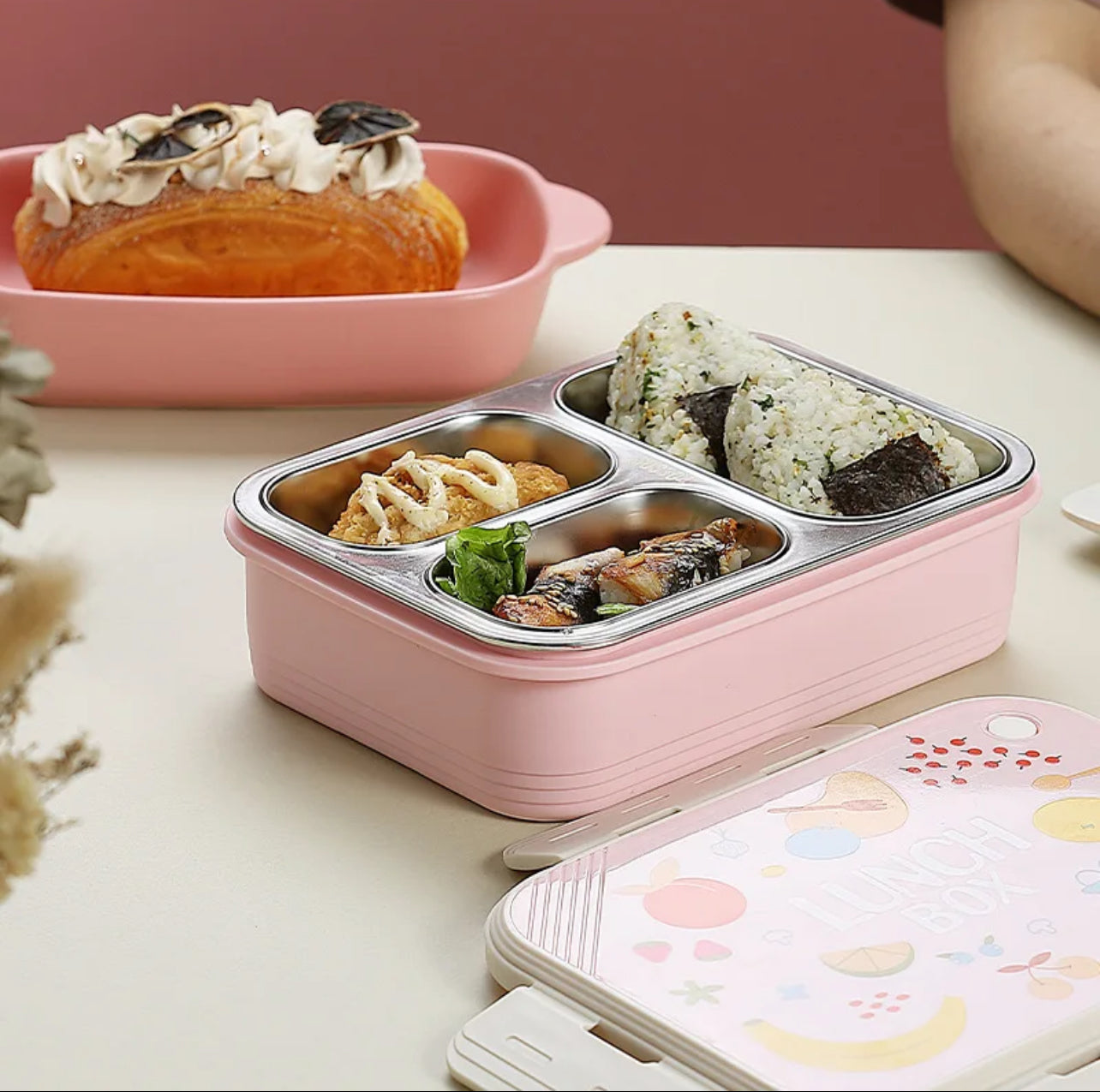 Lunchbox - 3 Compartments | Spill Free | Opaque