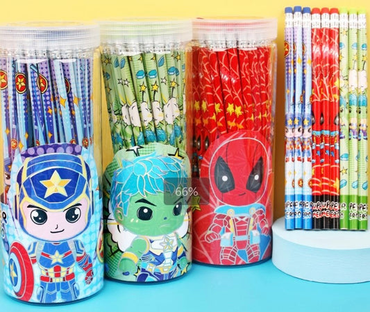 Big Barrel - 60pcs Cute Pencils