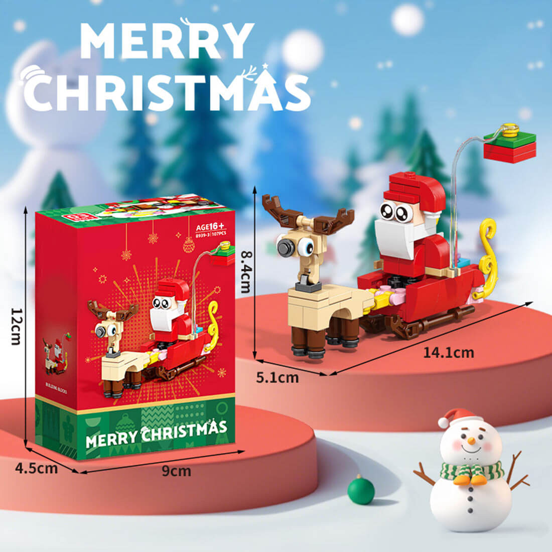 Christmas Bricks - 6-in-1 Snow House Gift Box (612PCS)