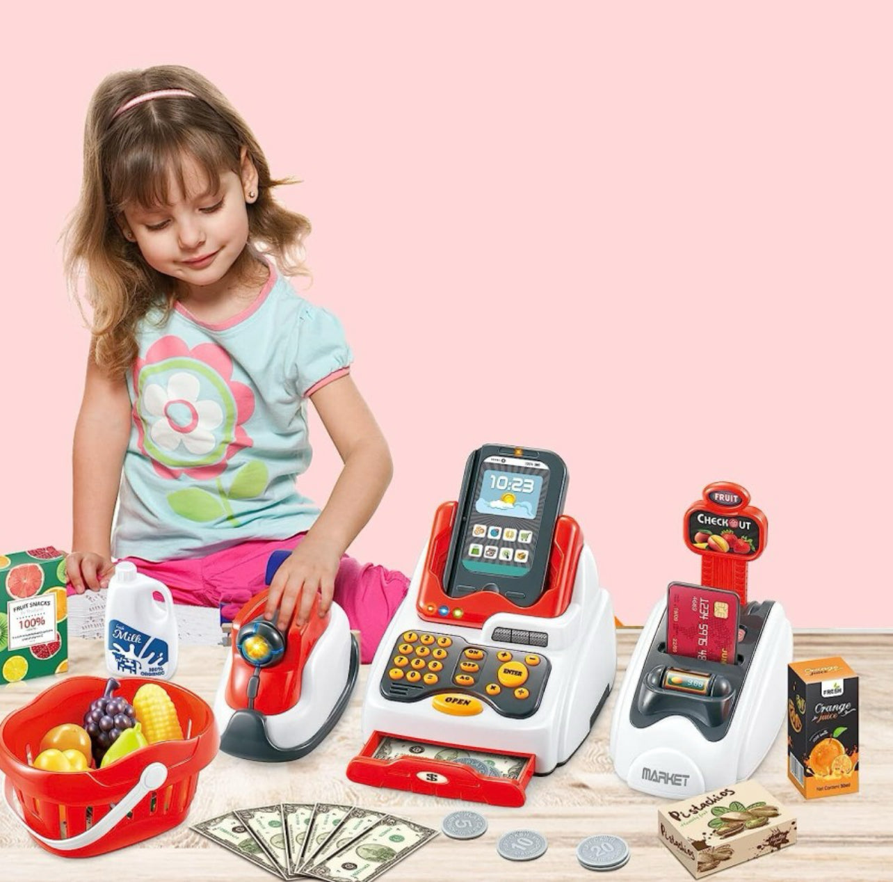 Home Supermarket - Kids Smart Cash Register Toy Set